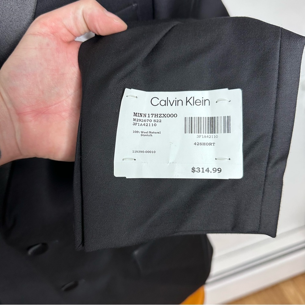 NWT Calvin Klein Black Tuxedo Jacket - Picture 5 of 10